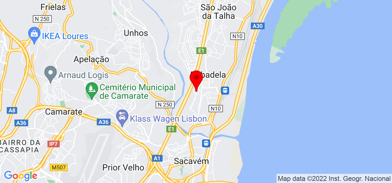 PaivaSom - Produ&ccedil;&atilde;o de Eventos - Lisboa - Loures - Mapa