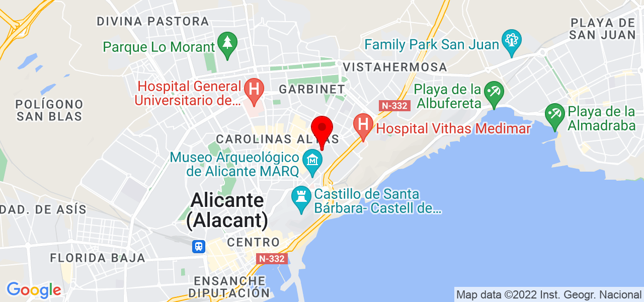 Mauricio G&oacute;mez Barbosa - Comunidad Valenciana - Alicante/Alacant - Mapa