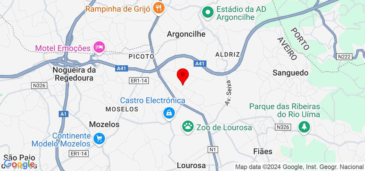 Aconchego Fotografia - Aveiro - Santa Maria da Feira - Mapa