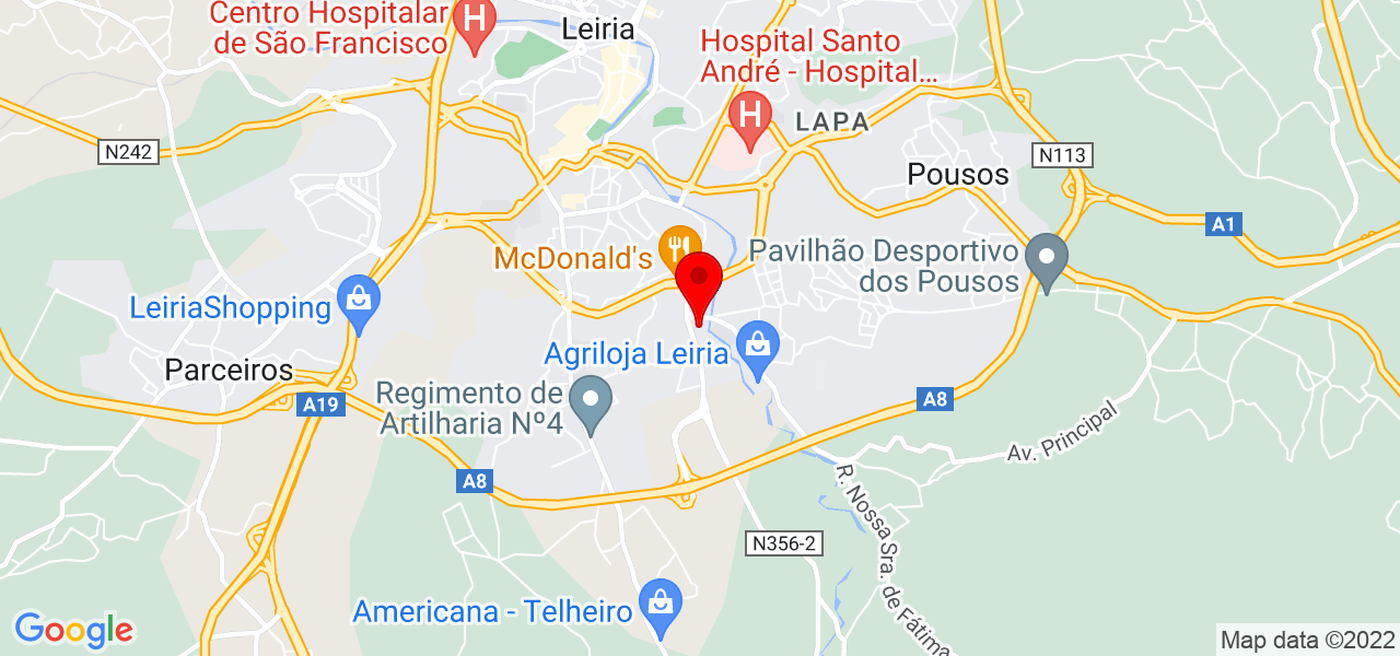 Val&eacute;ria - Leiria - Leiria - Mapa