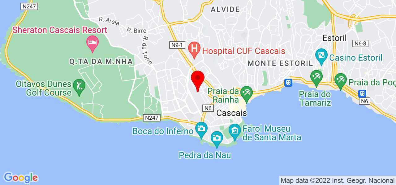 Cláudio Alves - Lisboa - Cascais - Karte