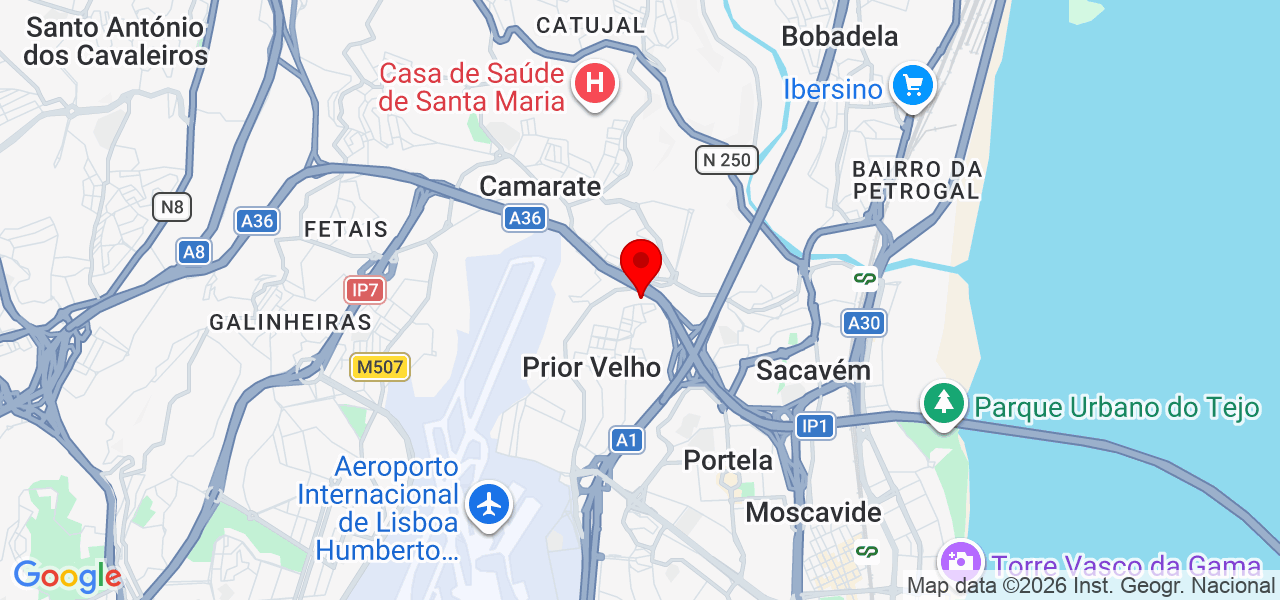 Luminave - Lisboa - Loures - Map