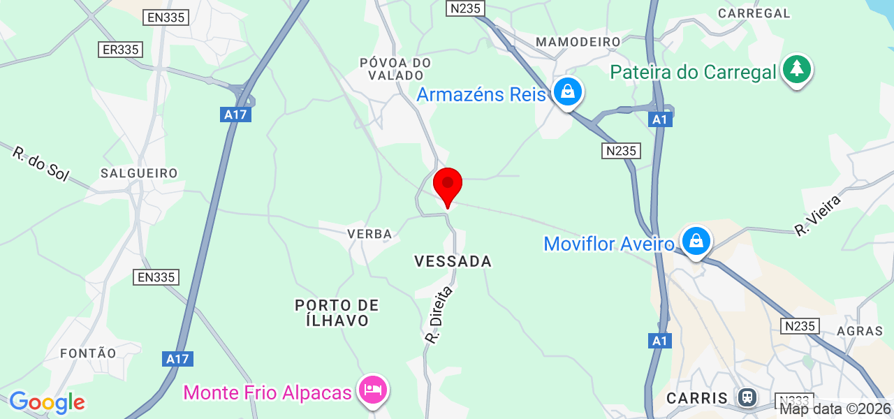 Raela Géssica - Aveiro - Aveiro - Mapa