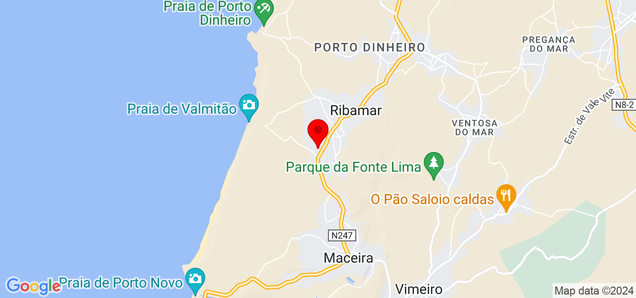 K9-SCHOOLL - Lisboa - Lourinhã - Map