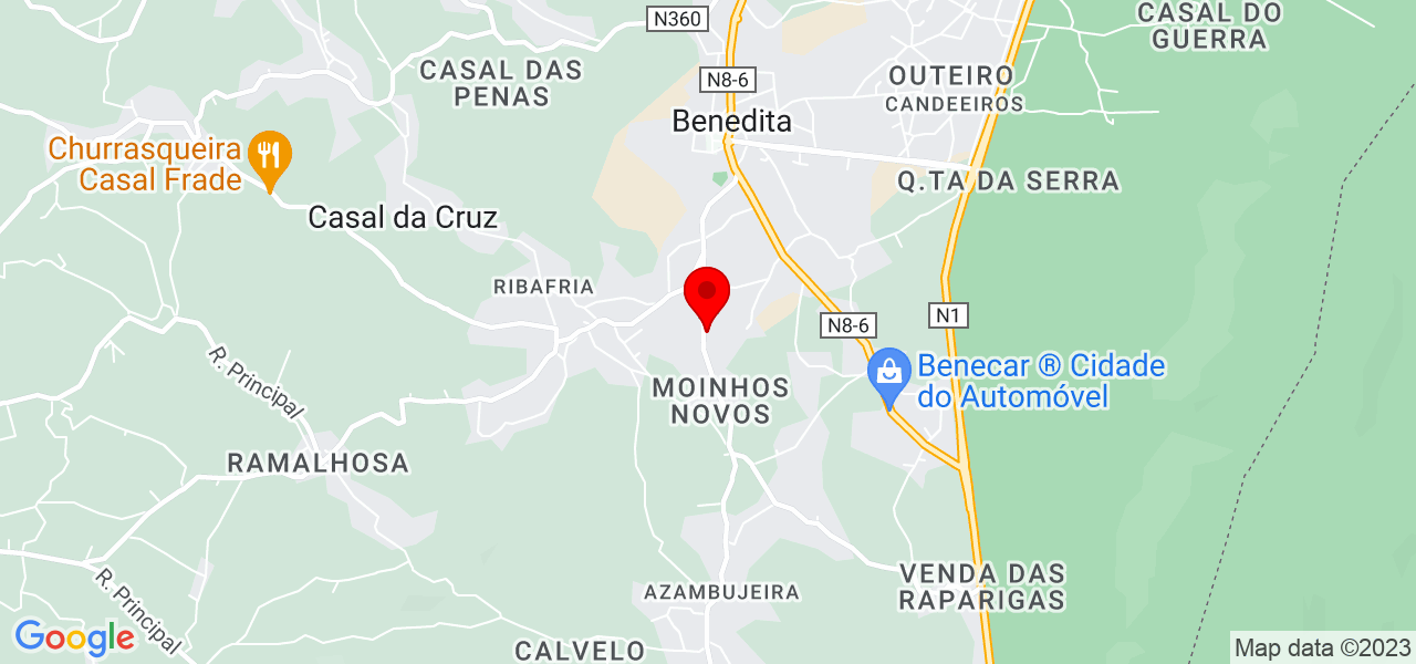 TOPOLUC - Leiria - Alcobaça - Mapa