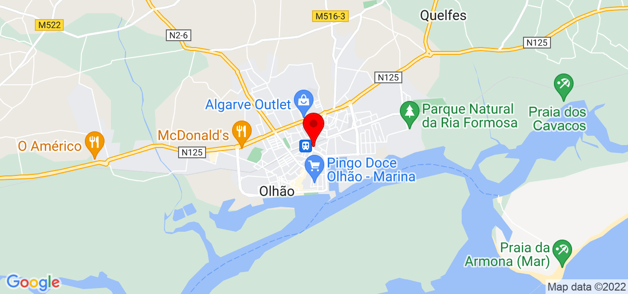 Margareth - Faro - Olhão - Mapa
