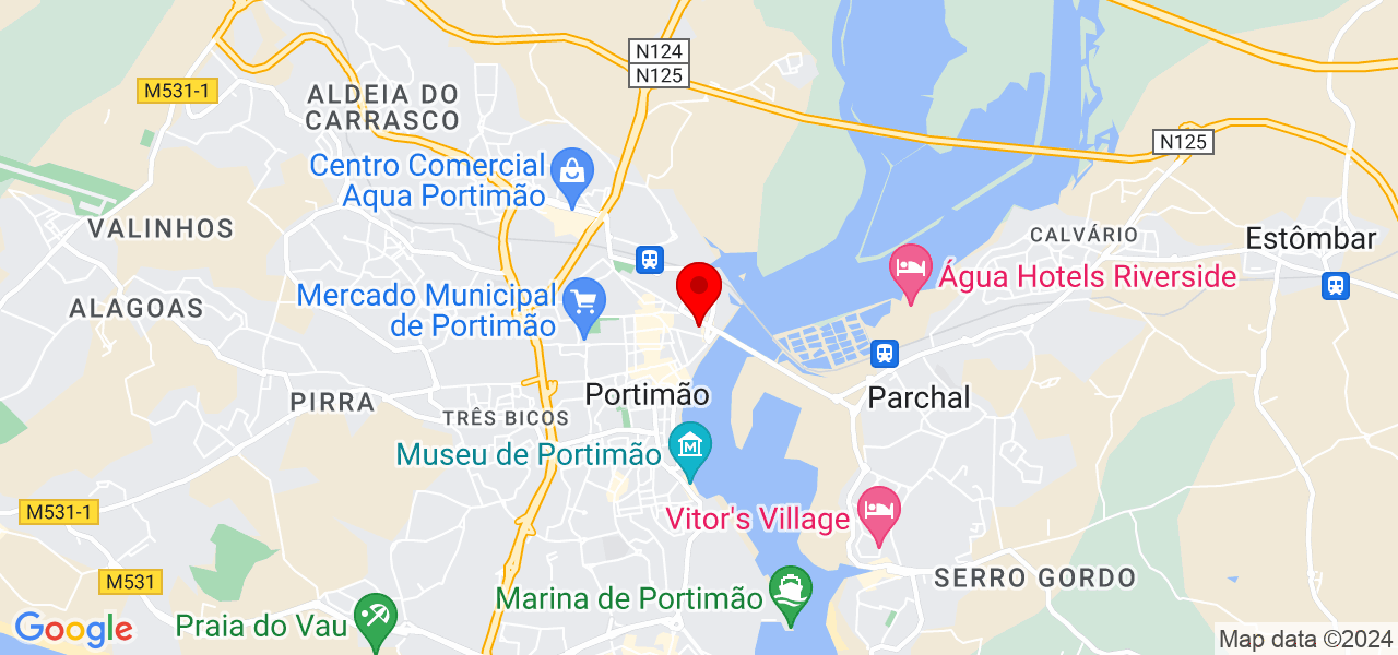 Revest Garve - Faro - Portimão - Mapa