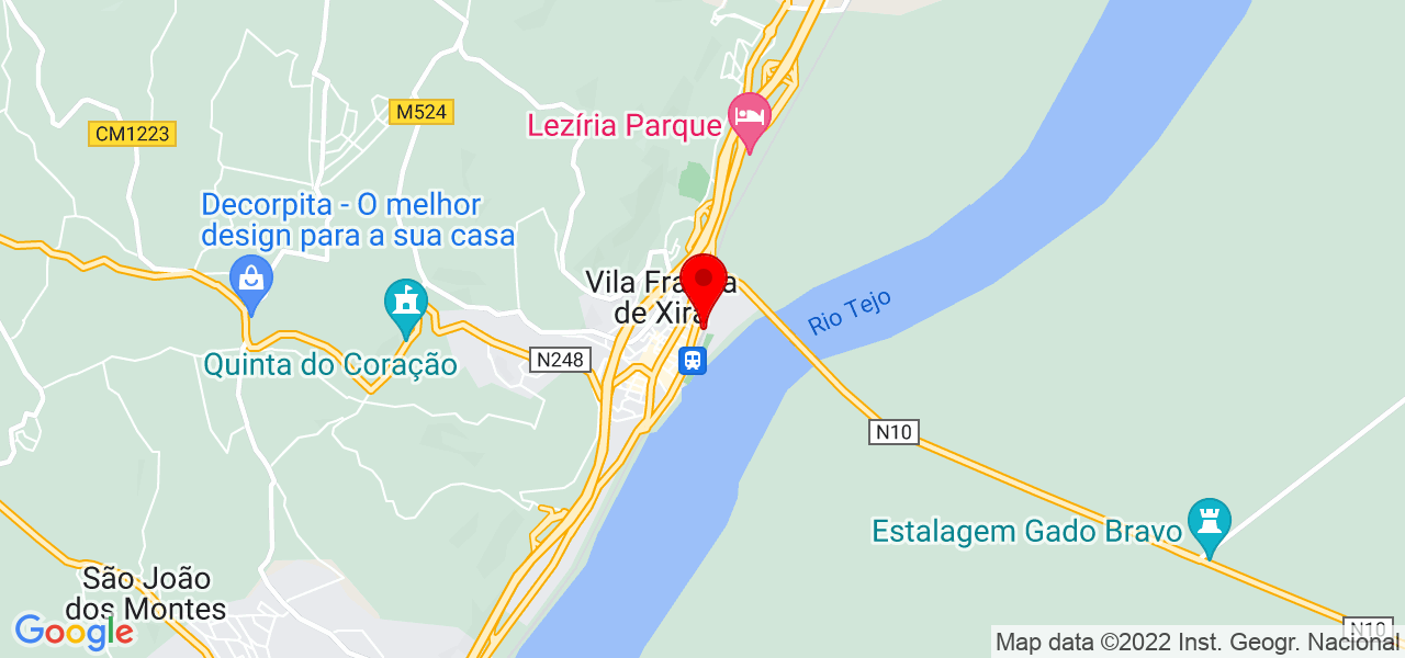 Vanessa L&uacute;cio - Lisboa - Vila Franca de Xira - Mapa