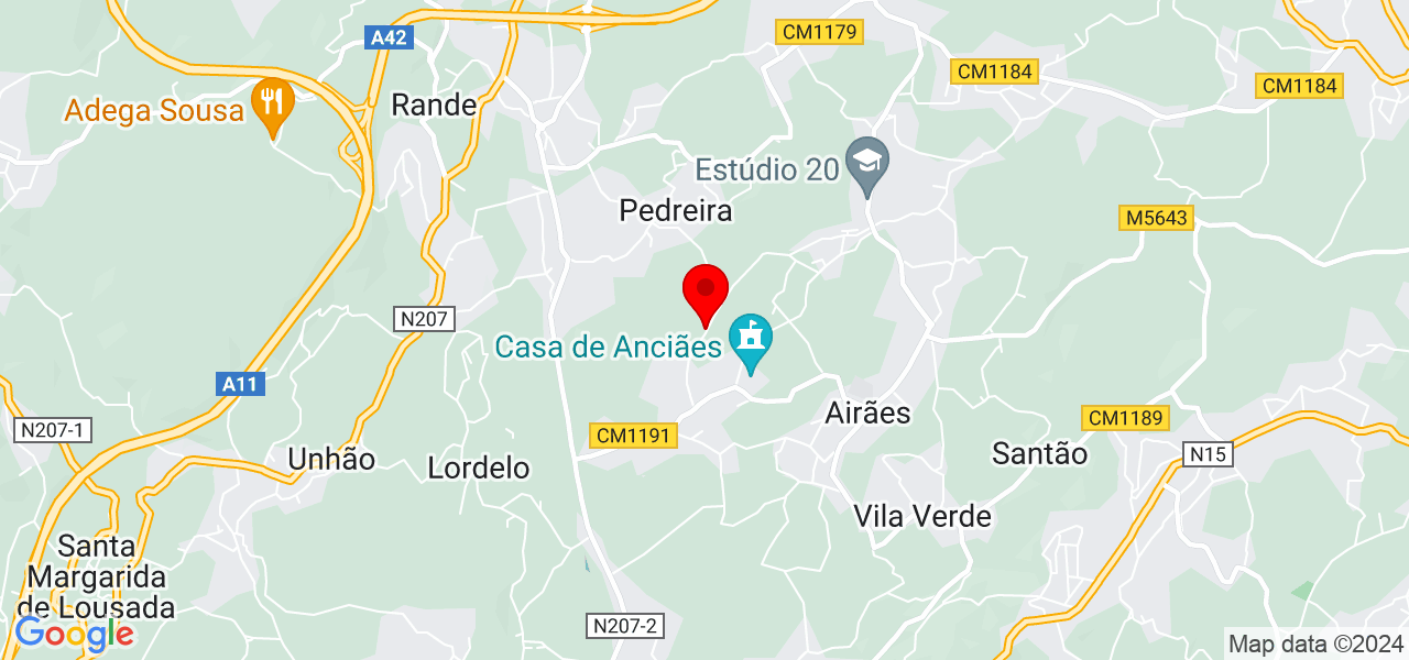 Leonor Ferreira - Porto - Felgueiras - Mapa