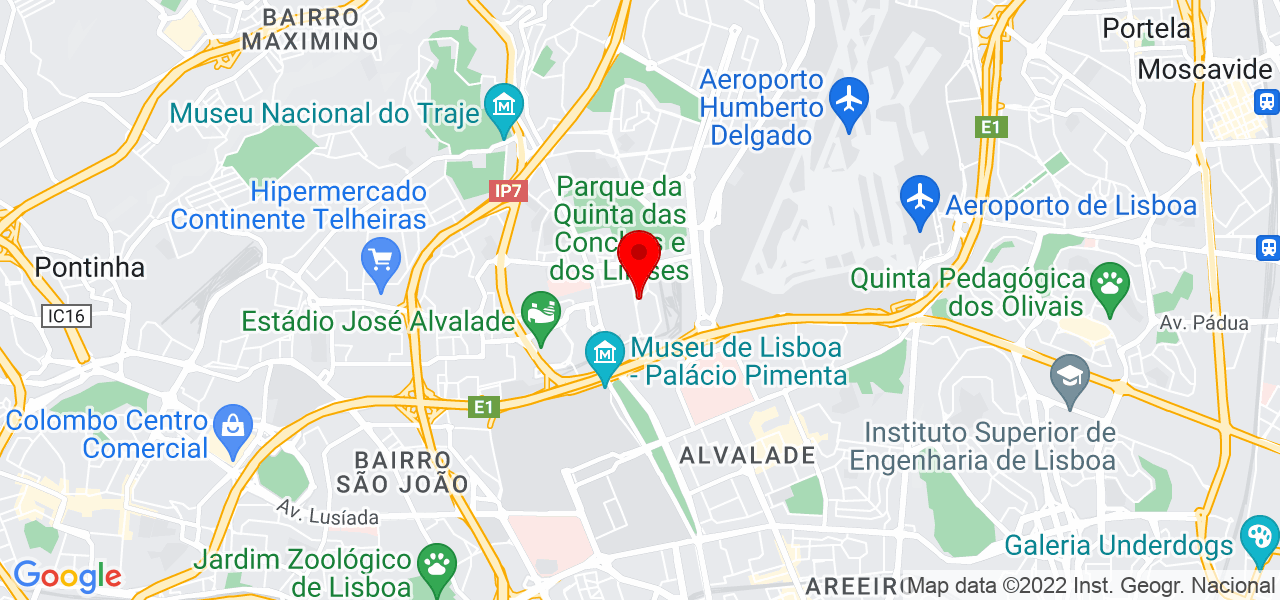 G&eacute;nios da Natureza - Lisboa - Lisboa - Mapa