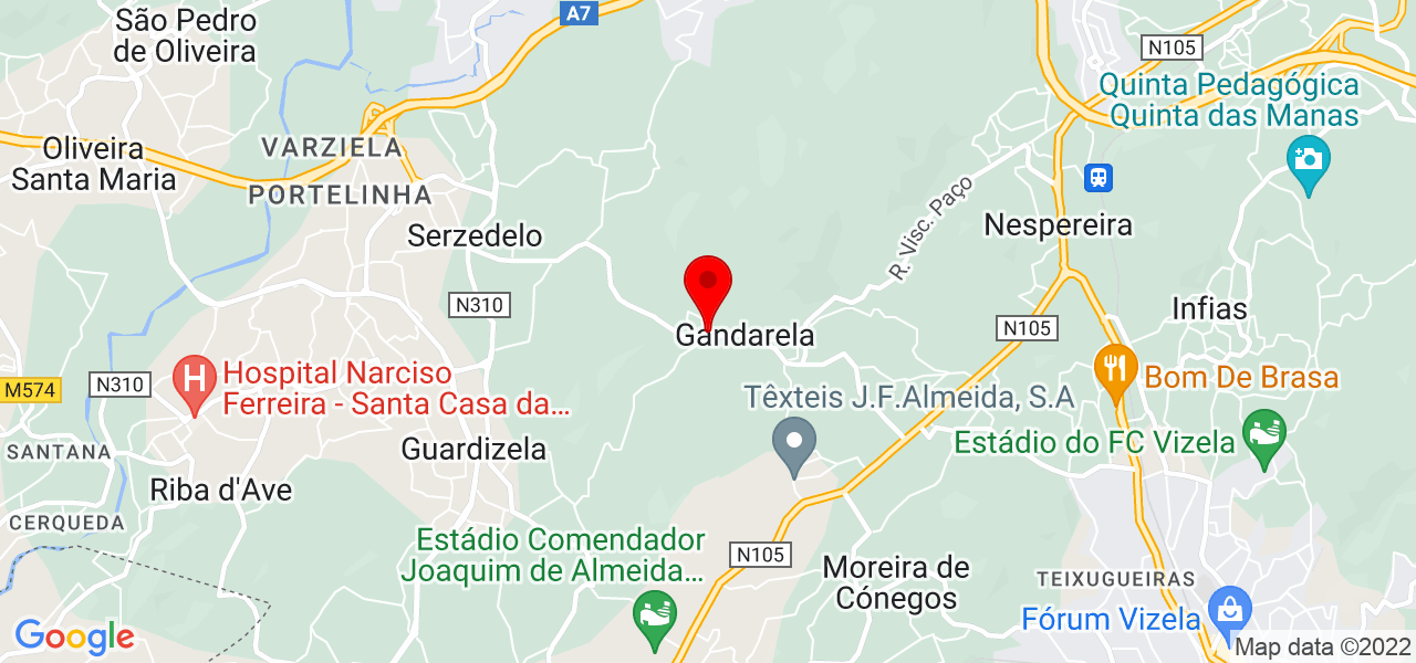 José Ferreira - Porto - Lousada - Map