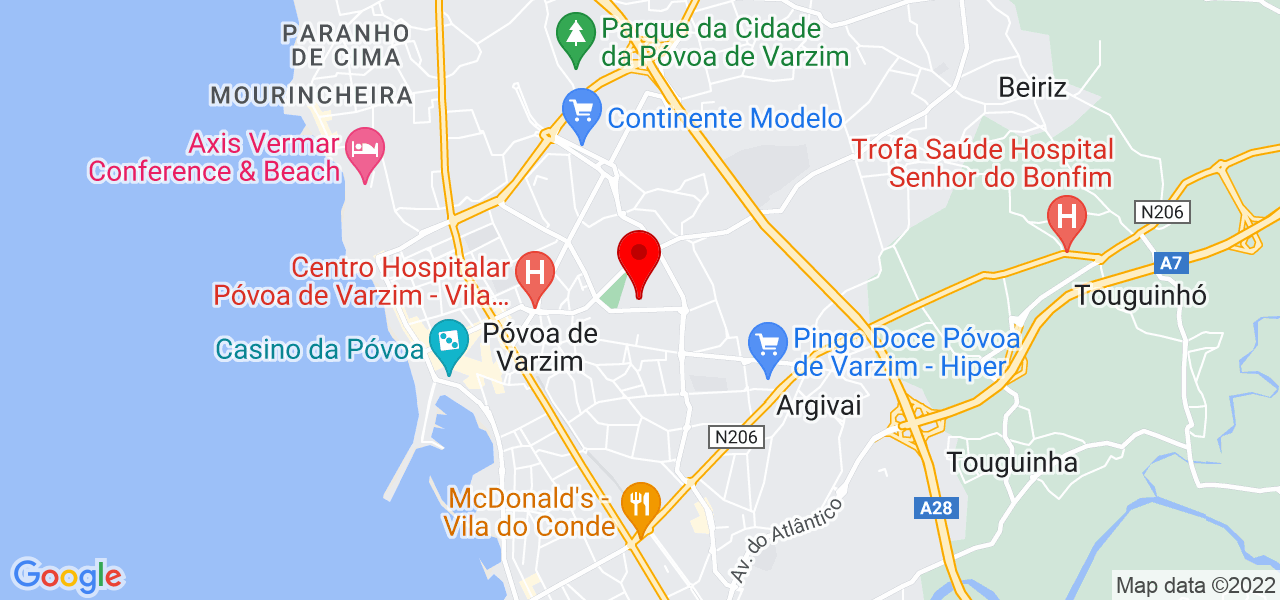 Josilaine - Porto - Póvoa de Varzim - Mapa