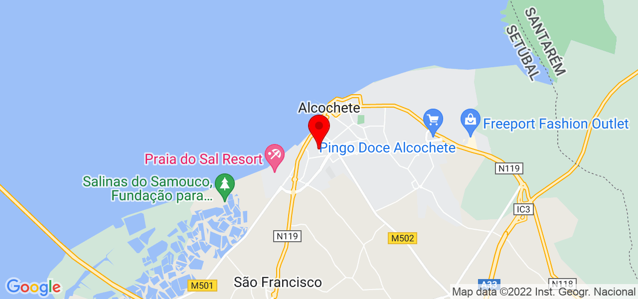 Carla Santos - Setúbal - Alcochete - Map