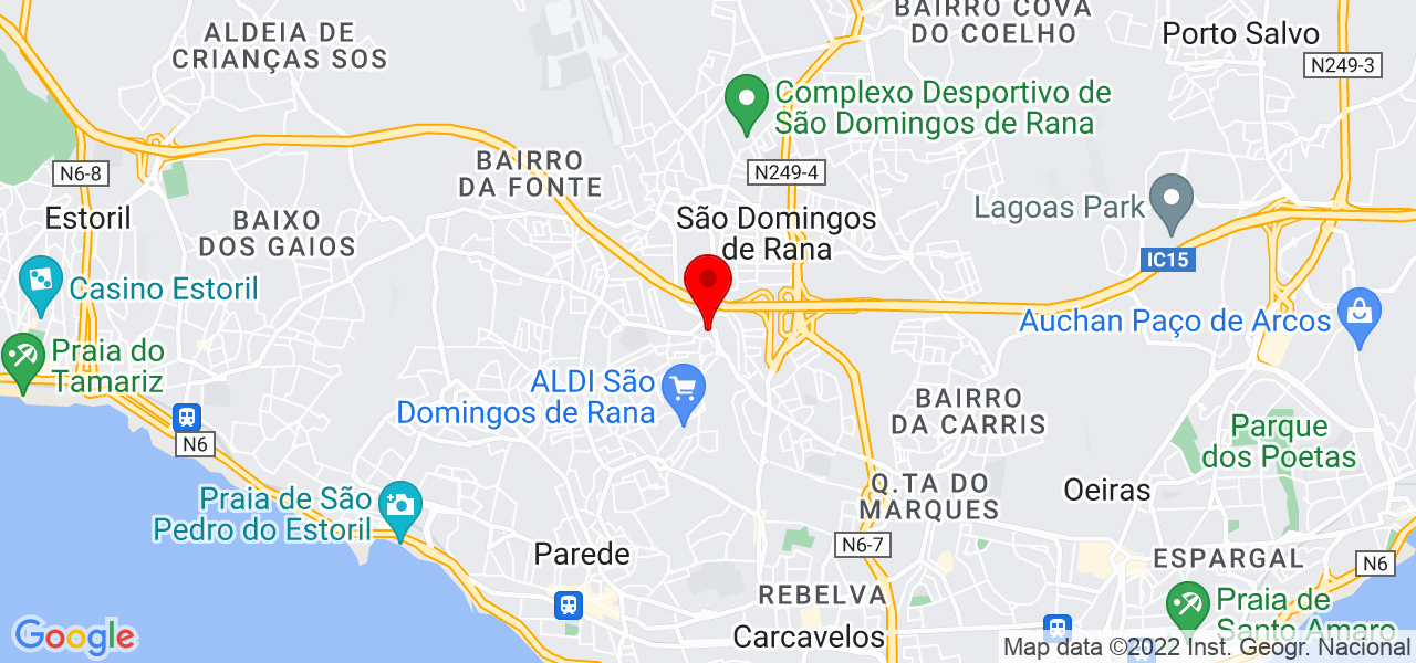 Jacira Victoriano - Lisboa - Cascais - Mapa