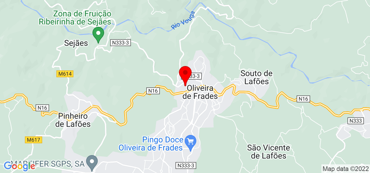 C&eacute;lia Lopes - Viseu - Oliveira de Frades - Mapa