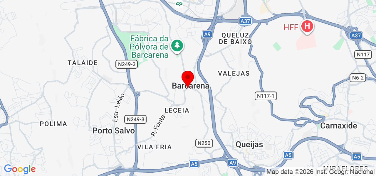 Mussa Balde - Lisboa - Oeiras - Carte