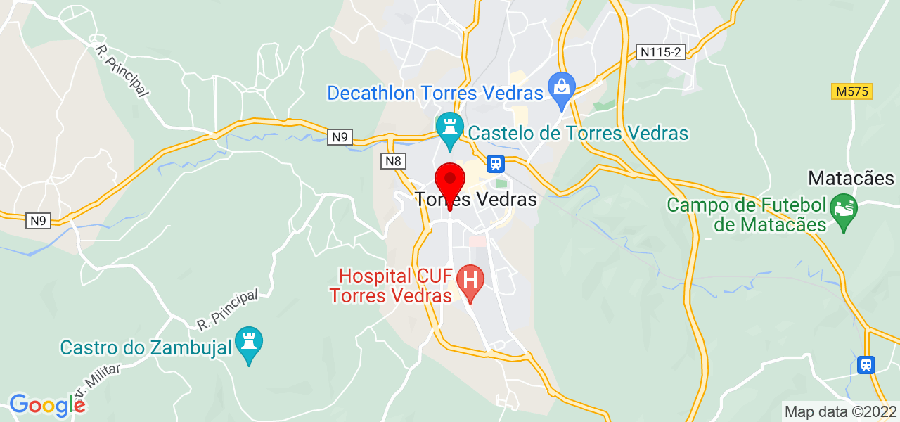 VEDRITEK - CONSULTORIA, LDA. - Lisboa - Torres Vedras - Mapa