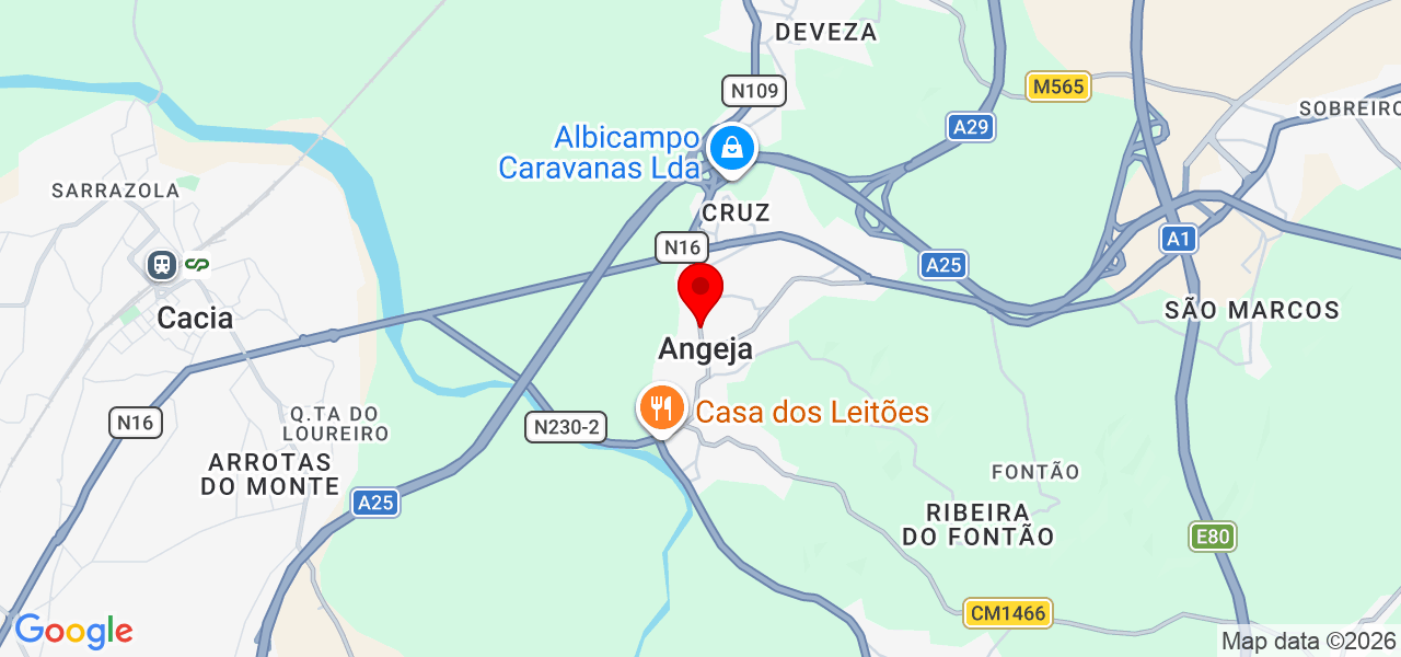 Oficina de sabores de angeja - Aveiro - Albergaria-a-Velha - Mapa