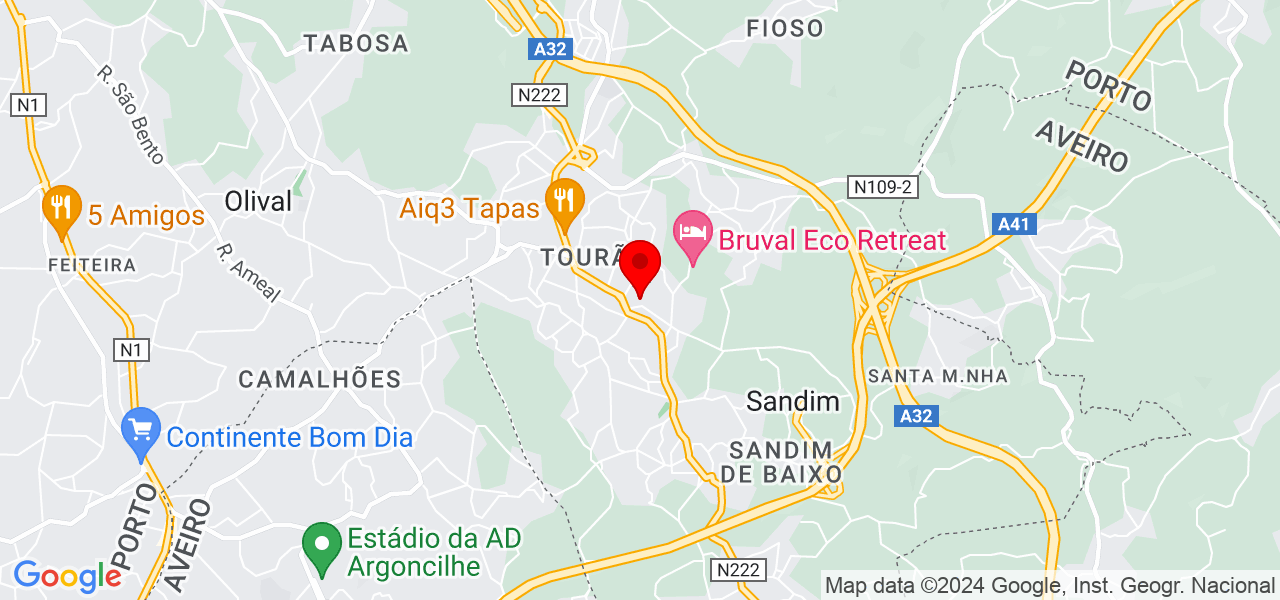 Ricardo assist&ecirc;ncia t&eacute;cnica - Porto - Vila Nova de Gaia - Mapa