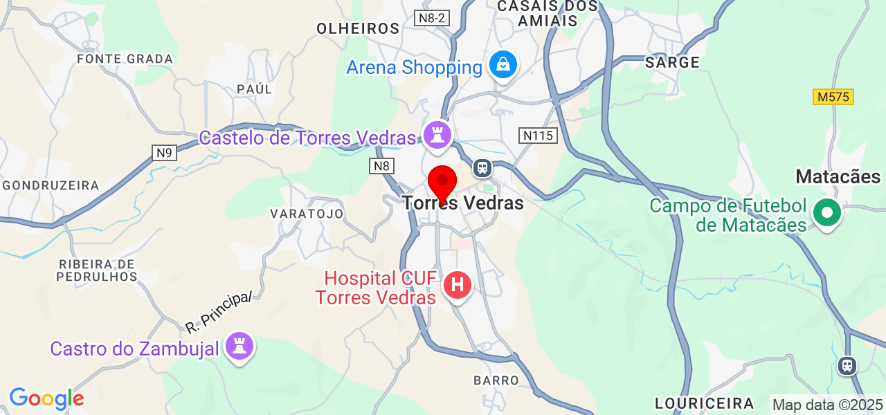 you.paint - Lisboa - Torres Vedras - Mapa