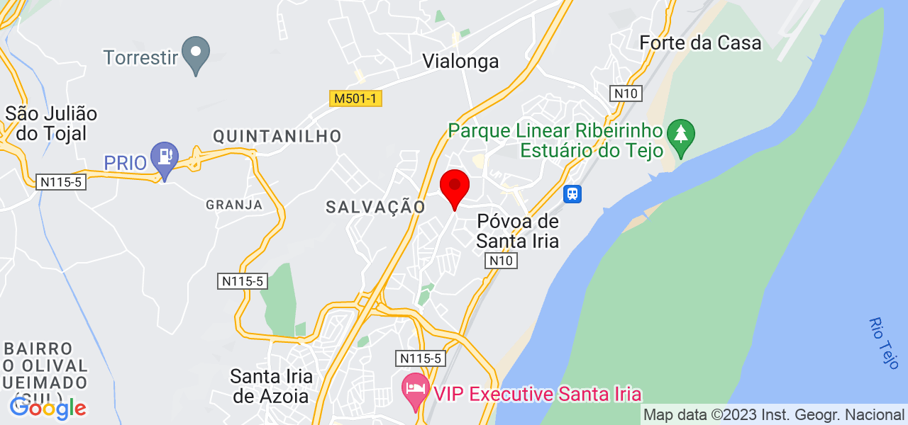 Ana Godinho - Lisboa - Vila Franca de Xira - Mapa