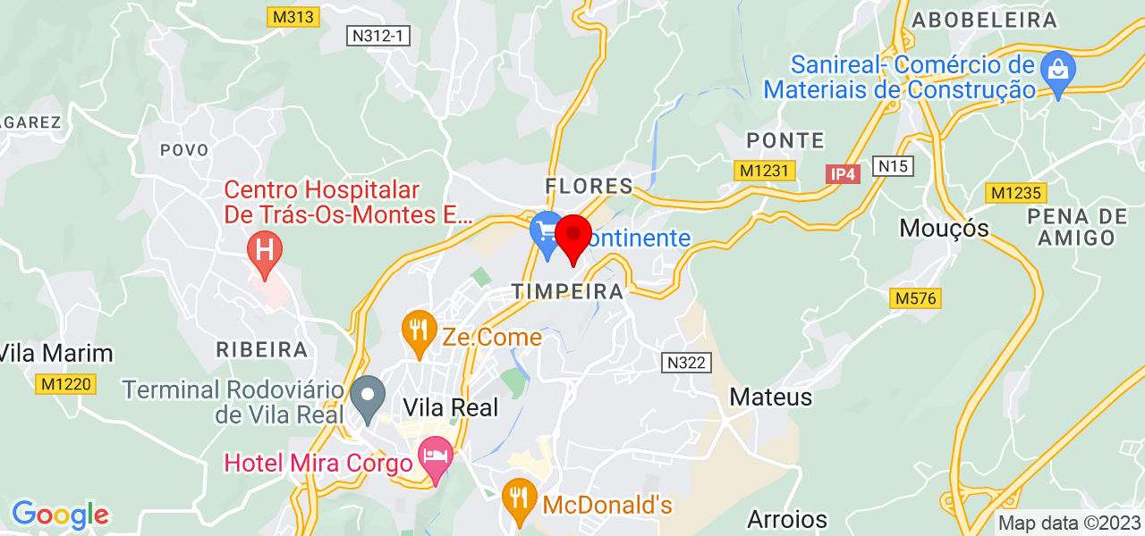 Beatriz - Vila Real - Vila Real - Mapa