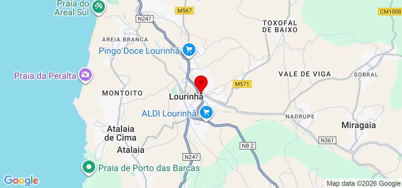 Coaching espiritual,Técnica de EFT, Hipnose terapeuta ,Cura energética e Cura da criança interior - Lisboa - Lourinhã - Mapa