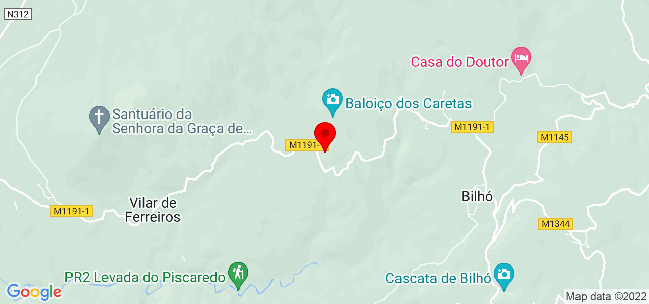 Roberto - Vila Real - Mondim de Basto - Mapa