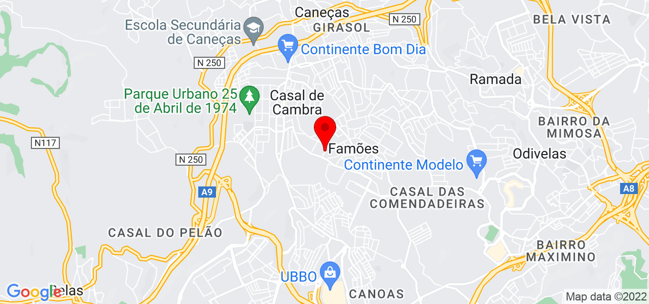 Eng Bruno Sousa - Lisboa - Odivelas - Mapa