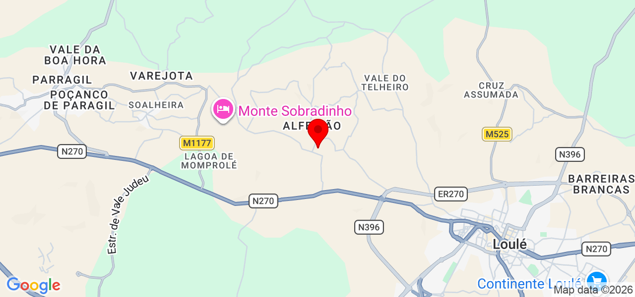 Rose - Faro - Loulé - Mapa