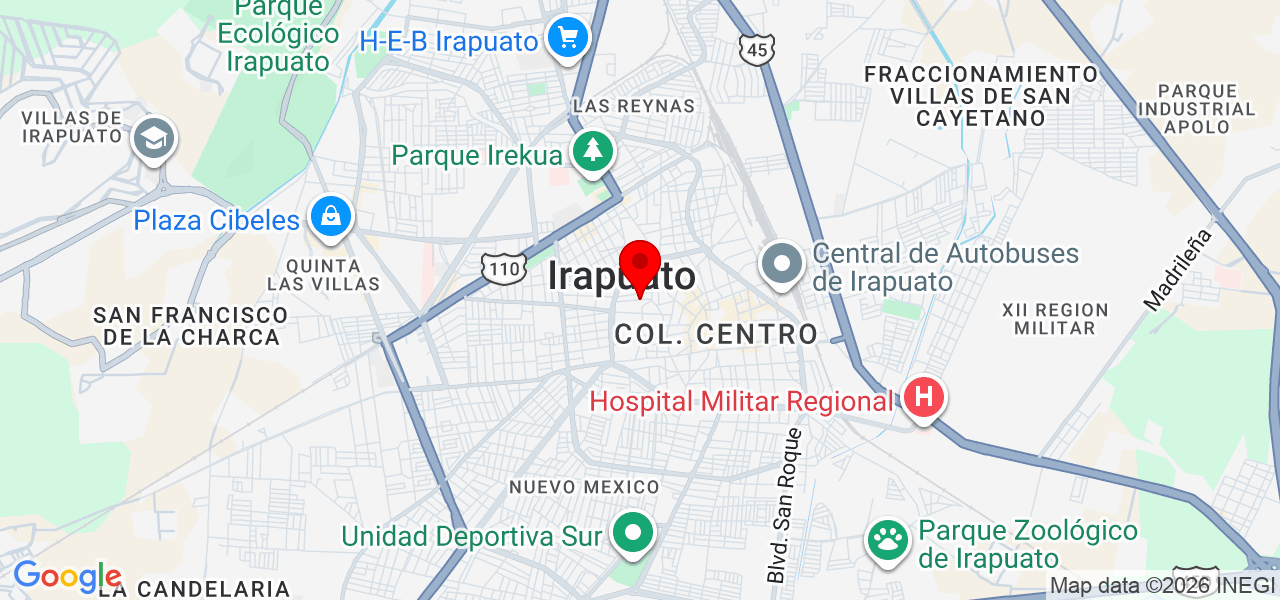 Mago Mishell Mishell - Guanajuato - Irapuato - Map