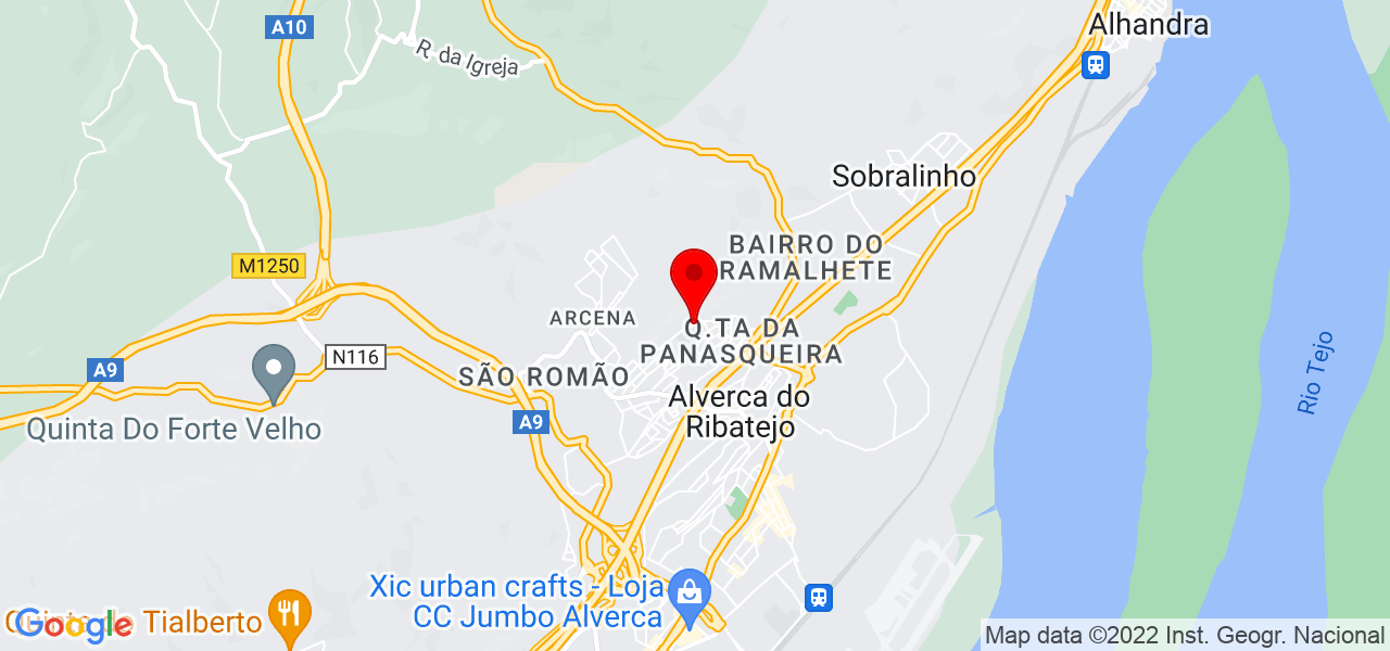 Ana Melo - Lisboa - Vila Franca de Xira - Mapa