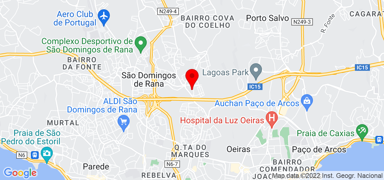 Luana Gon&ccedil;alves - Lisboa - Cascais - Mapa