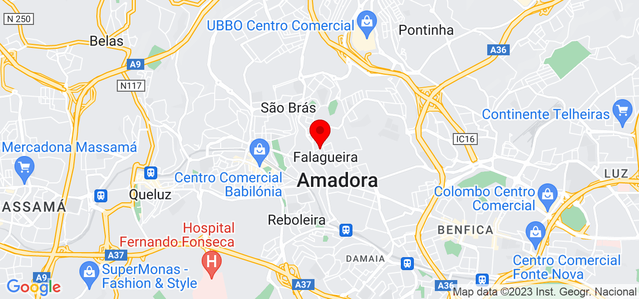 Lurdes mara - Lisboa - Amadora - Mapa