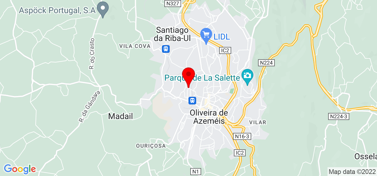 Lara - Aveiro - Oliveira de Azeméis - Map
