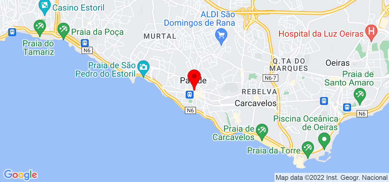 Gelcinei Silva - Lisboa - Cascais - Mapa
