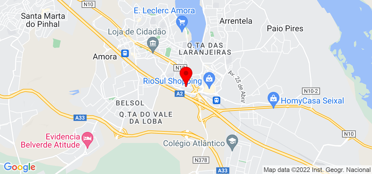 Pereira&amp;santos - Setúbal - Seixal - Mapa