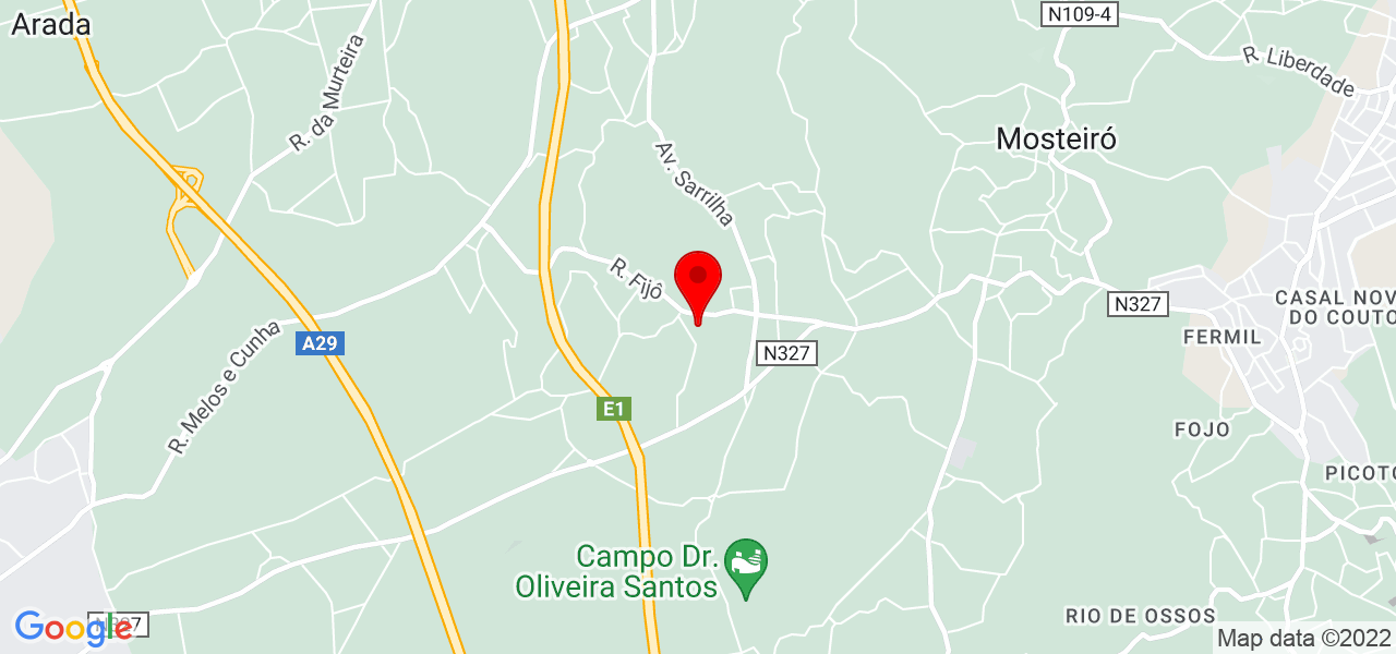 Sofia Rodrigues - Aveiro - Santa Maria da Feira - Mapa