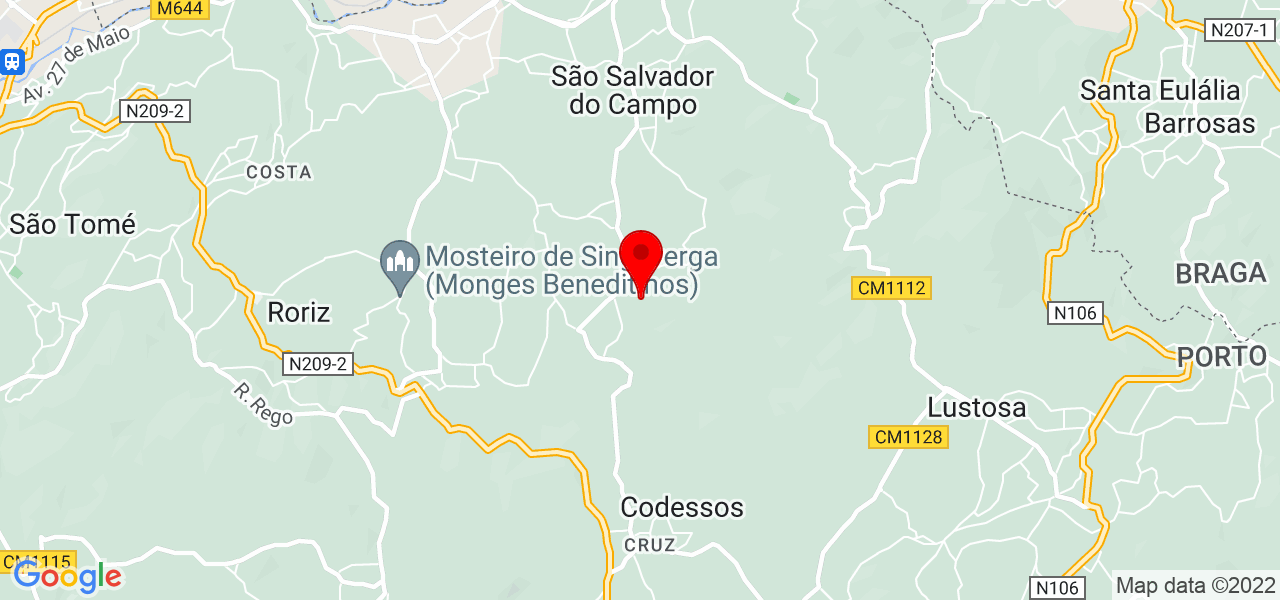 José machado costa - Porto - Santo Tirso - Mapa