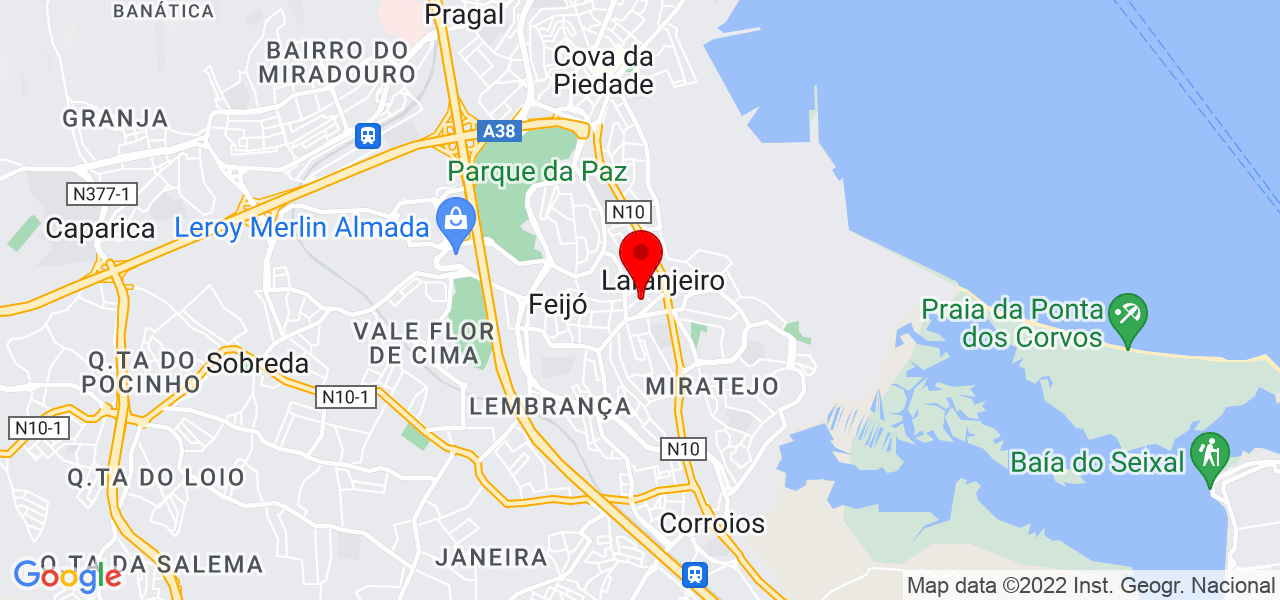 MS PINTURA E REMODELA&Ccedil;&Atilde;O - Setúbal - Almada - Mapa