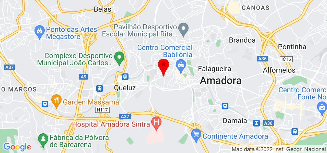 Retratos BW - Lisboa - Amadora - Mapa