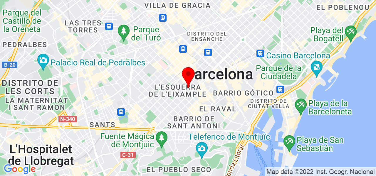 Mir L&oacute;pez Visual - Fotograf&iacute;a y videograf&iacute;a - Cataluña - Barcelona - Mapa
