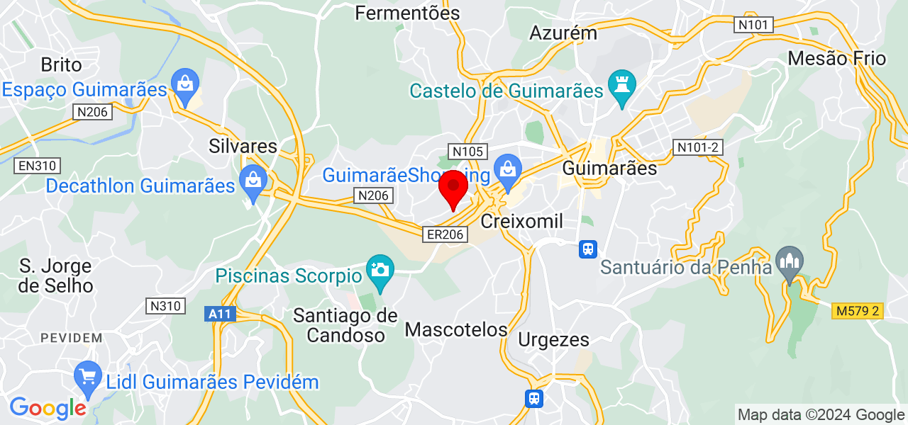 Claudia - Braga - Guimarães - Mapa