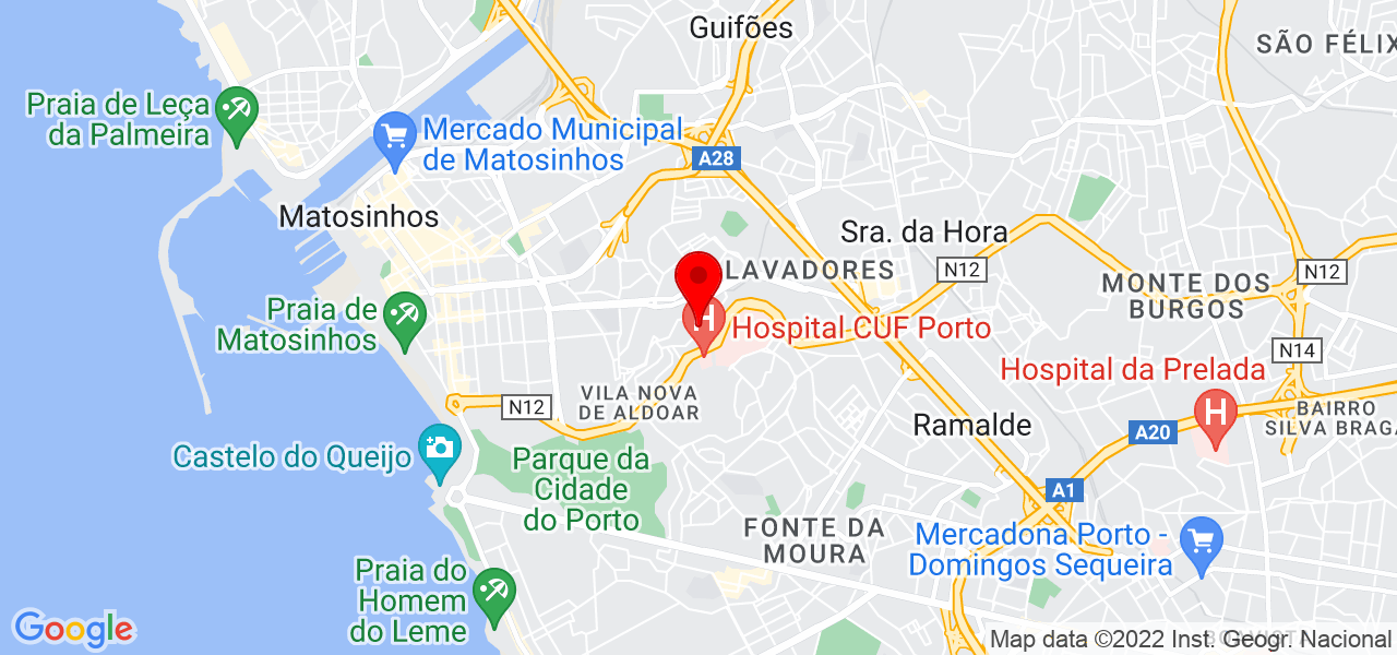 Maria Eduarda Alhanati - Porto - Matosinhos - Mapa