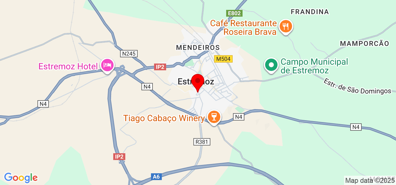 Lu&iacute;s Bai&atilde;o - Évora - Estremoz - Mapa