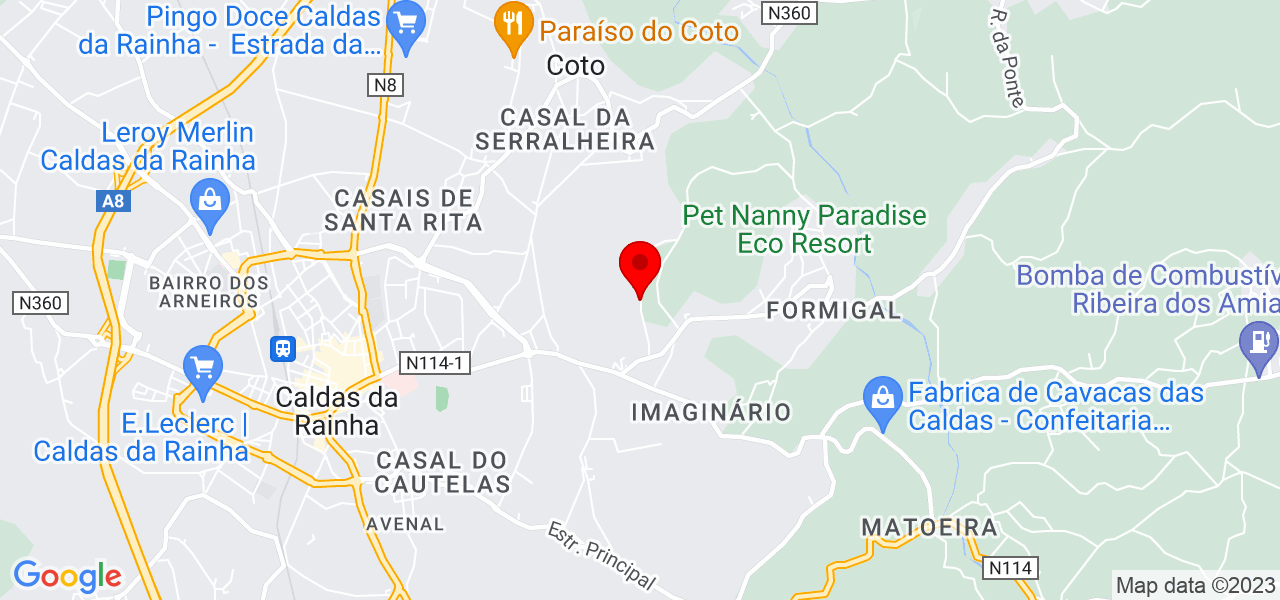 Borboleta limpezas - Leiria - Caldas da Rainha - Map