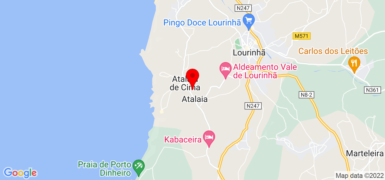 Bebiana Luis - Lisboa - Lourinhã - Mapa