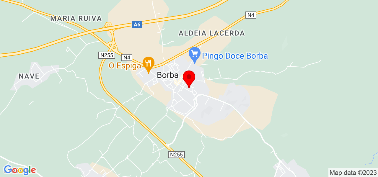 Assistente Virtual - Évora - Borba - Mapa