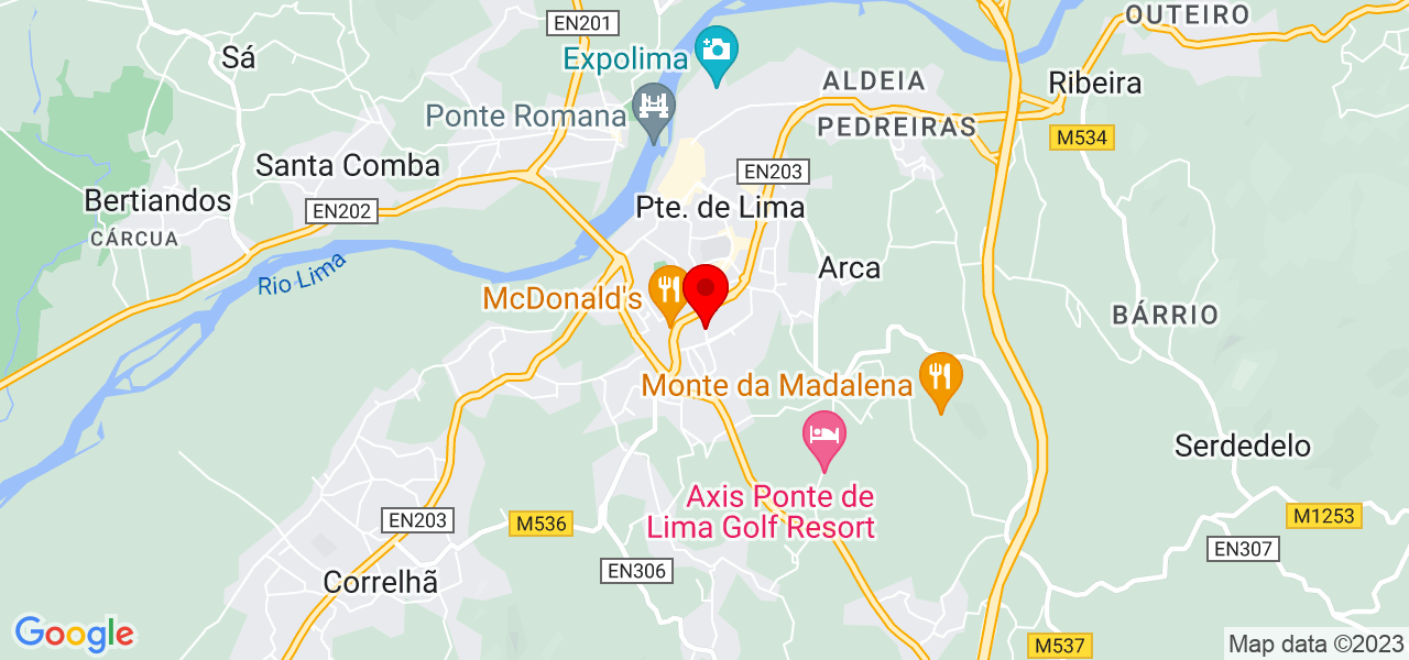 Vasco Mendes - Viana do Castelo - Ponte de Lima - Mapa