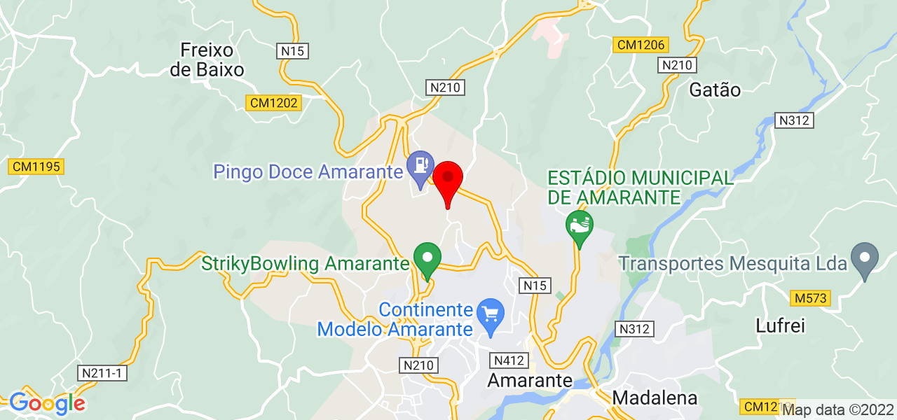 Olga - Porto - Amarante - Mapa